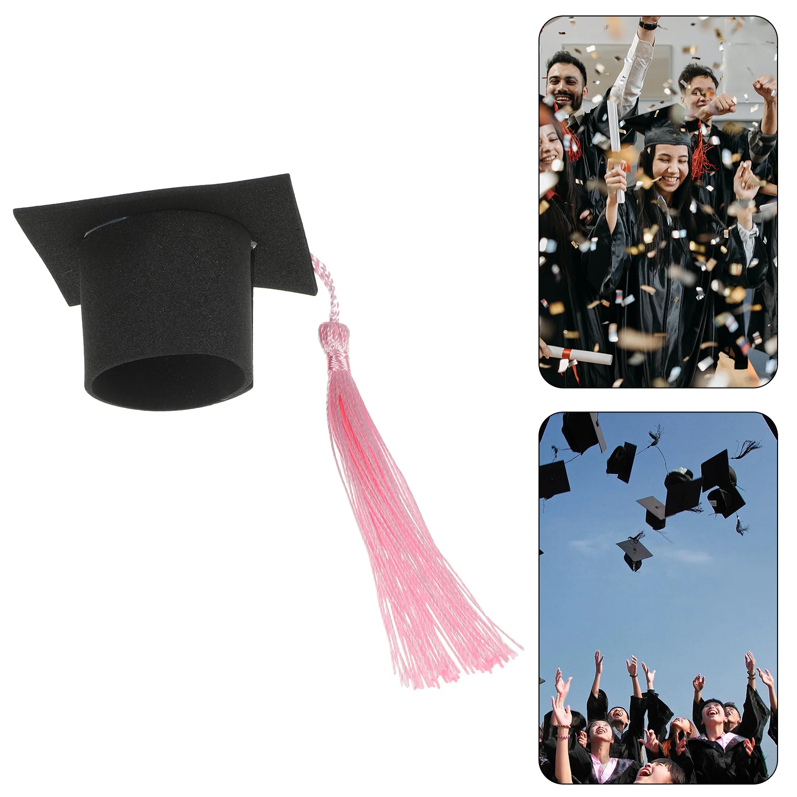 

Graduation Party Cake Decoration Mini Doctoral Cap Cupcake Ornament Exquisite Design Grad Cap Cake Toppers Decorative Adorn