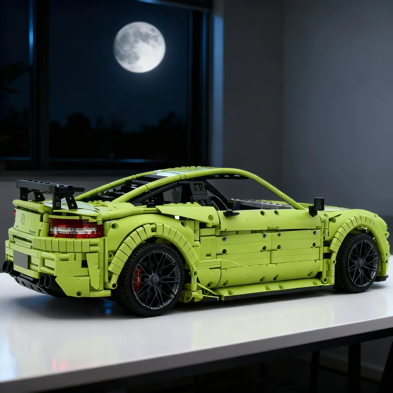 

3897 деталей MOC Mercedes-Benz C63 AMG: Техническая модель-конструктор, Рождественский подарок, Игрушка, Креативная идея для самостоятельной сборки, Кирпичики