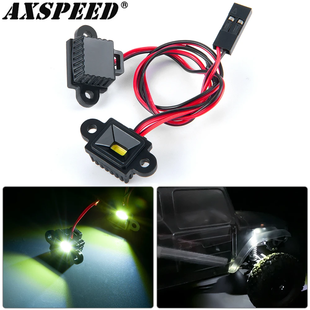 AXSPEED RC Car Chassis Light LED Lamp Spotlight dla 1/10 VS4-10 Phoenix VPS09007 Vanquish Products Upgrade Parts