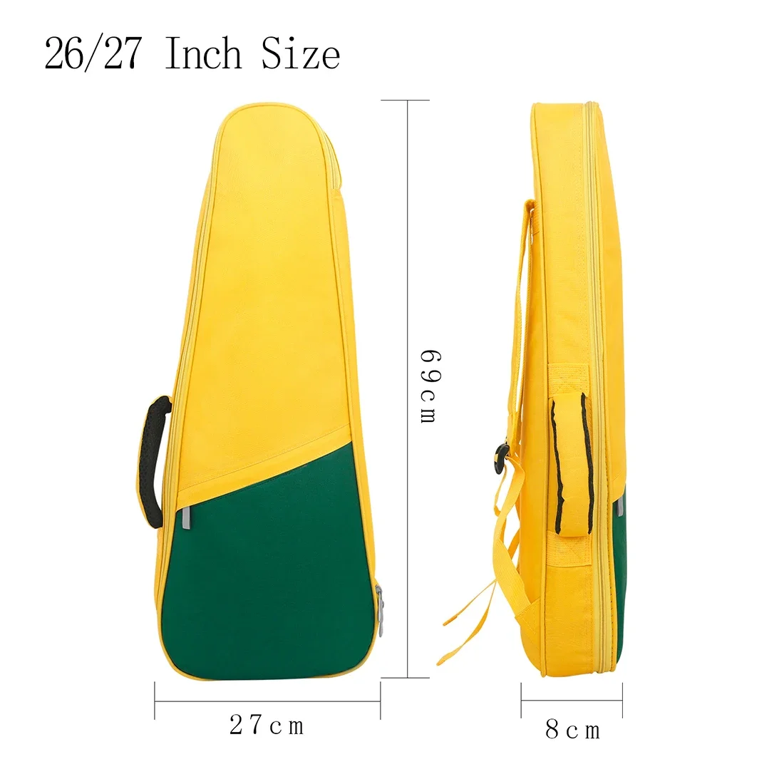 23/24/26/27 inch Ukulele Hawaiian Guitar Bag Rainbow Series Cotton Waterproof Bag Oxford Cloth with Cotton Ukulele Accessories