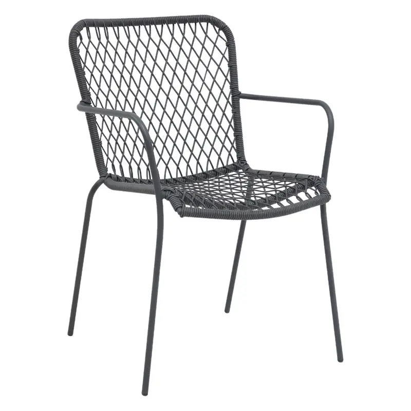 Stackable Plastic Heavy Natural Weave Leisure French Outdoor Rattan Modern Wicker Chairs