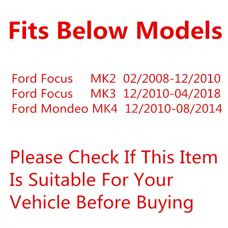 Marco de carcasa de espejo lateral izquierdo y derecho para coche Ford Focus 2, MK2, 3, MK3, Mondeo 4, MK4, cubierta de Vista trasera, embellecedor