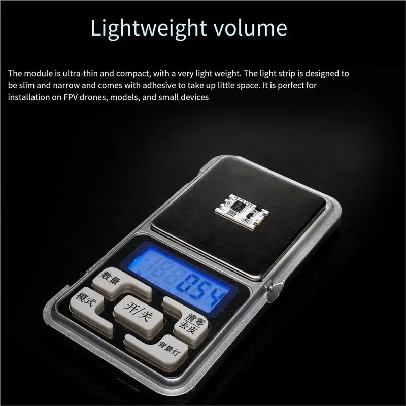 LLCS-RGB LED Strip Light 5-12V Bluetooth Control Module Multi-Color Ambient Lighting Via Mobile App W/LED Light Strip