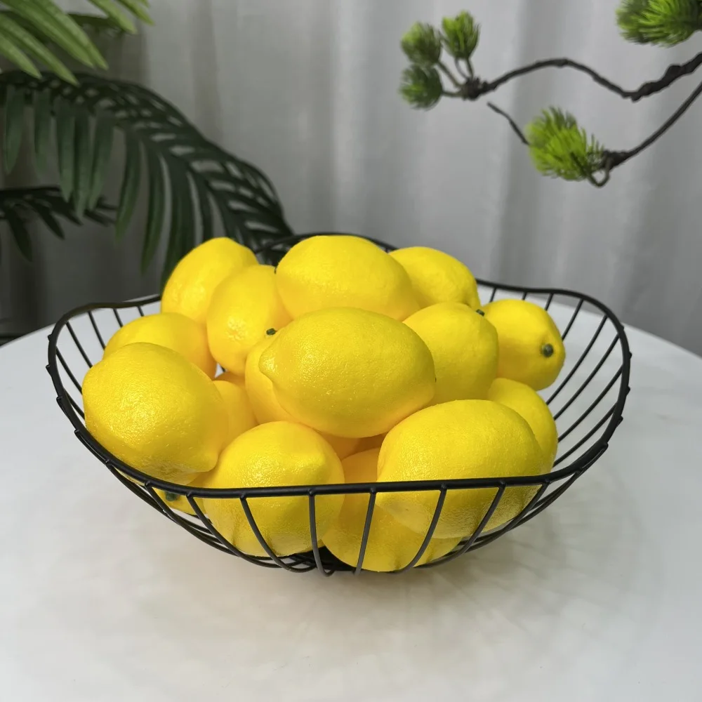 

Simulation Lemon Fake Yellow Lemon Model Props Decoration - Yellow 30 Pieces for Home Kitchen Restaurant Party Photography