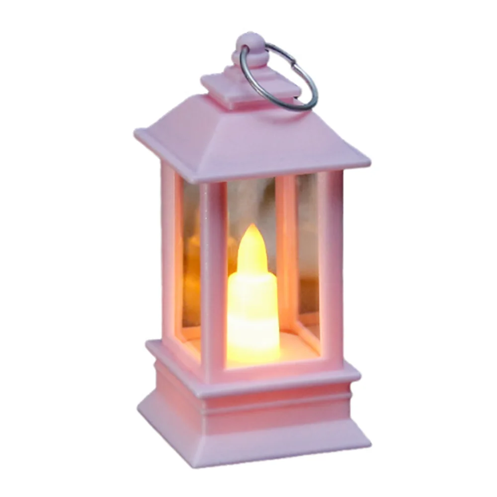 Retro LED Electronic Candle Light Flameless Creative Outdoor Hanging Small Lanterns Battery-Operated Warm Light