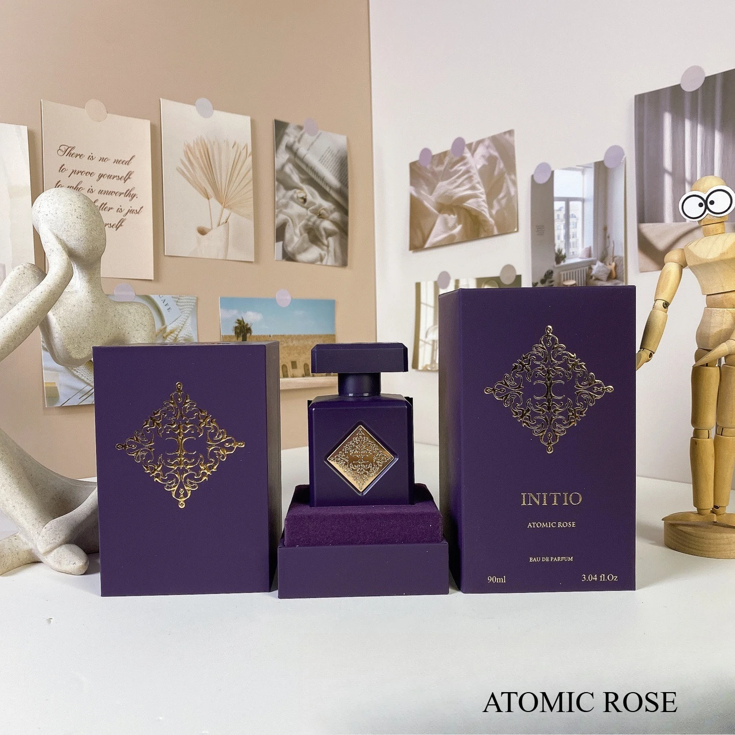 90ML Niche Unisex Initio Perfume – Long-Lasting Oriental Woody Scent with Oud Vanilla Musk & Rose for Elegant Daily Fragrance