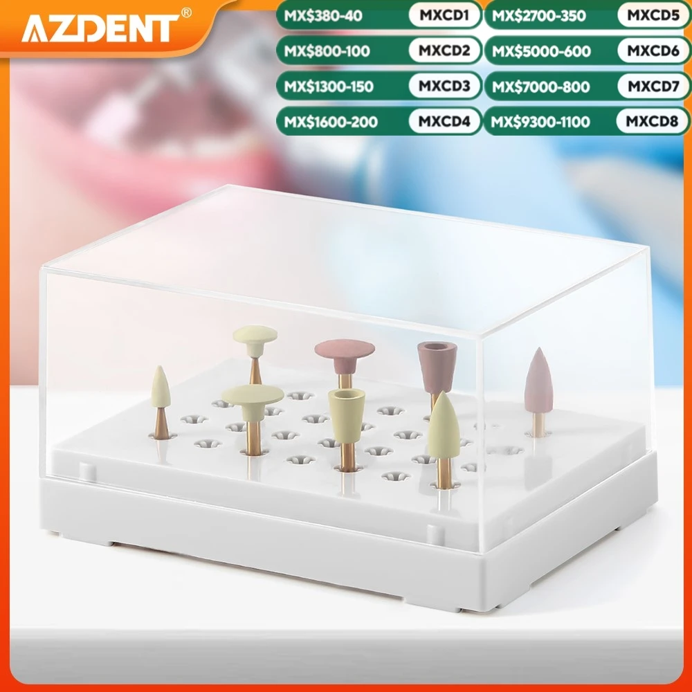 

AZDENT Dental RA Ceramic Rubber Diamond Polisher Wheel Zirconia Restoration Grinding Polishing Kit Dentistry Tool for Handpiece