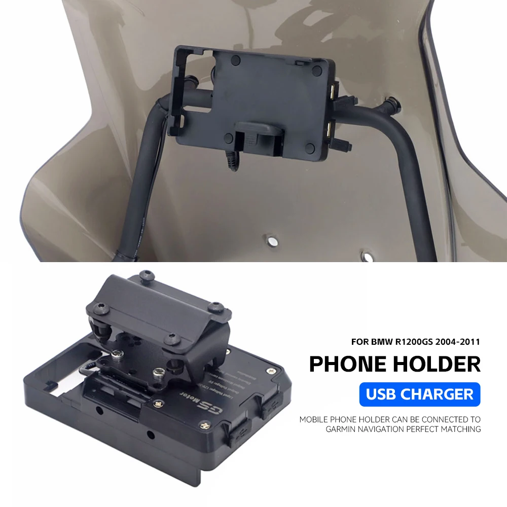 

mobile phone Navigation bracket USB phone charging for BMW R1200GS 2004-2017