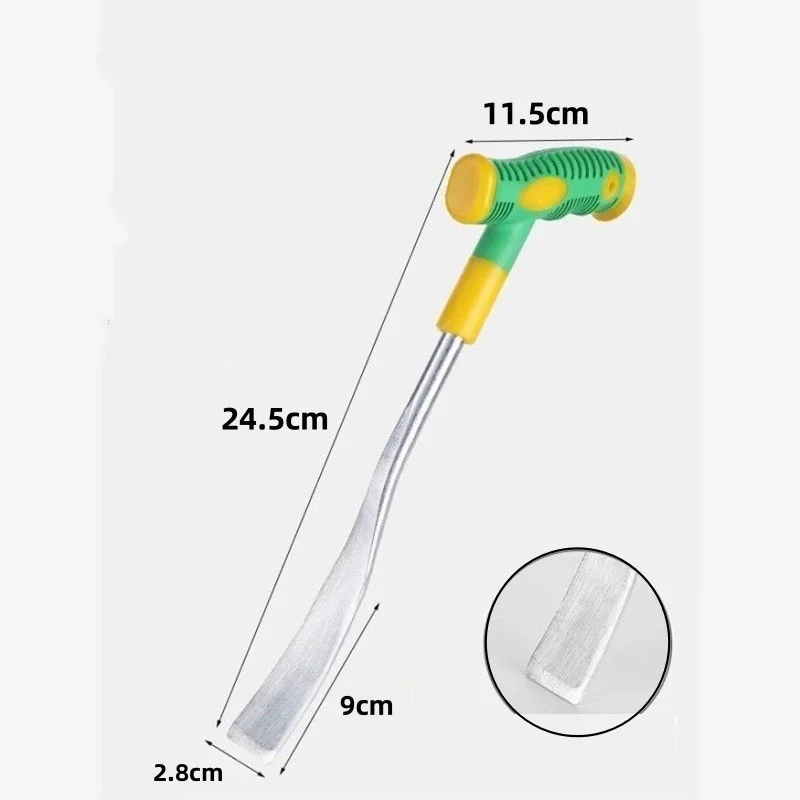 New Garlic Digging Shovel T Shaped Spade Agricultural Flower Gardening Weeding Dig Wild Herbs Hand Tool Pot Transplanting