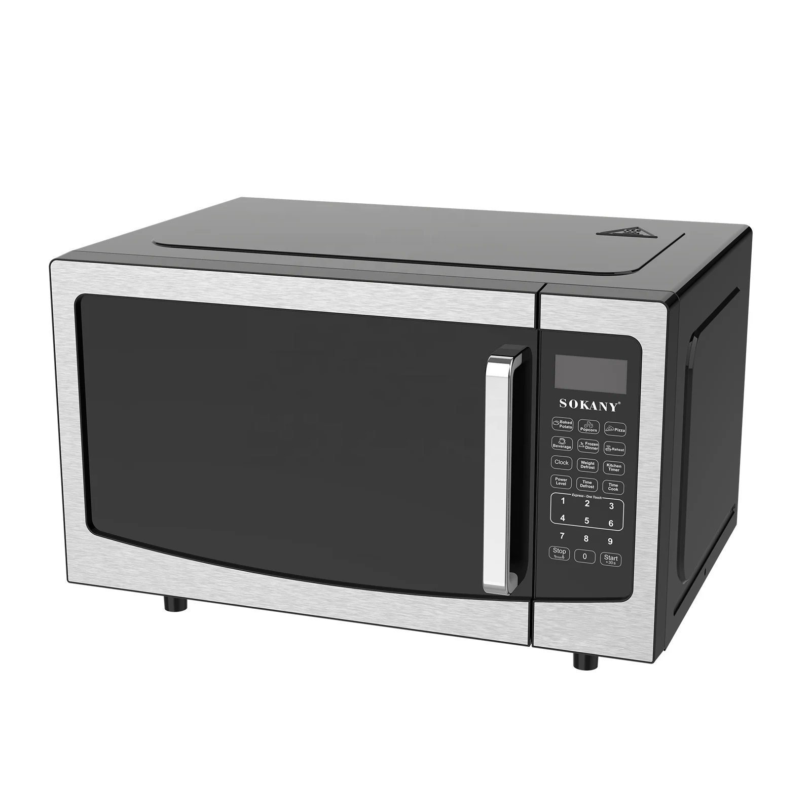 SOKANY 10019 34L 1500W Horno Microondas Acero Inoxidable Blanco Horno Microondas Electrodomésticos Con Parrilla