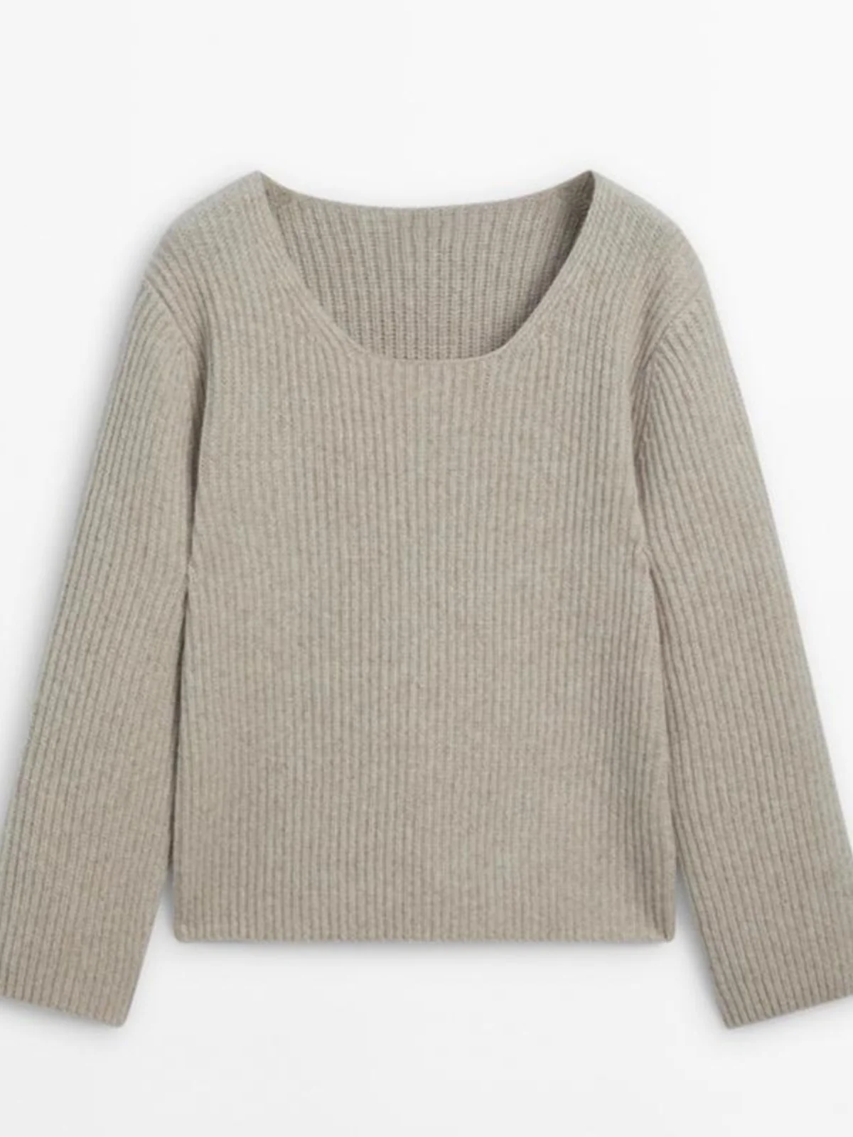 Casual round Ne Knitted Sweater Woolen Brown mat Autumn Winter New Arrival Street Sle Long Sve Regular Fit Knit...