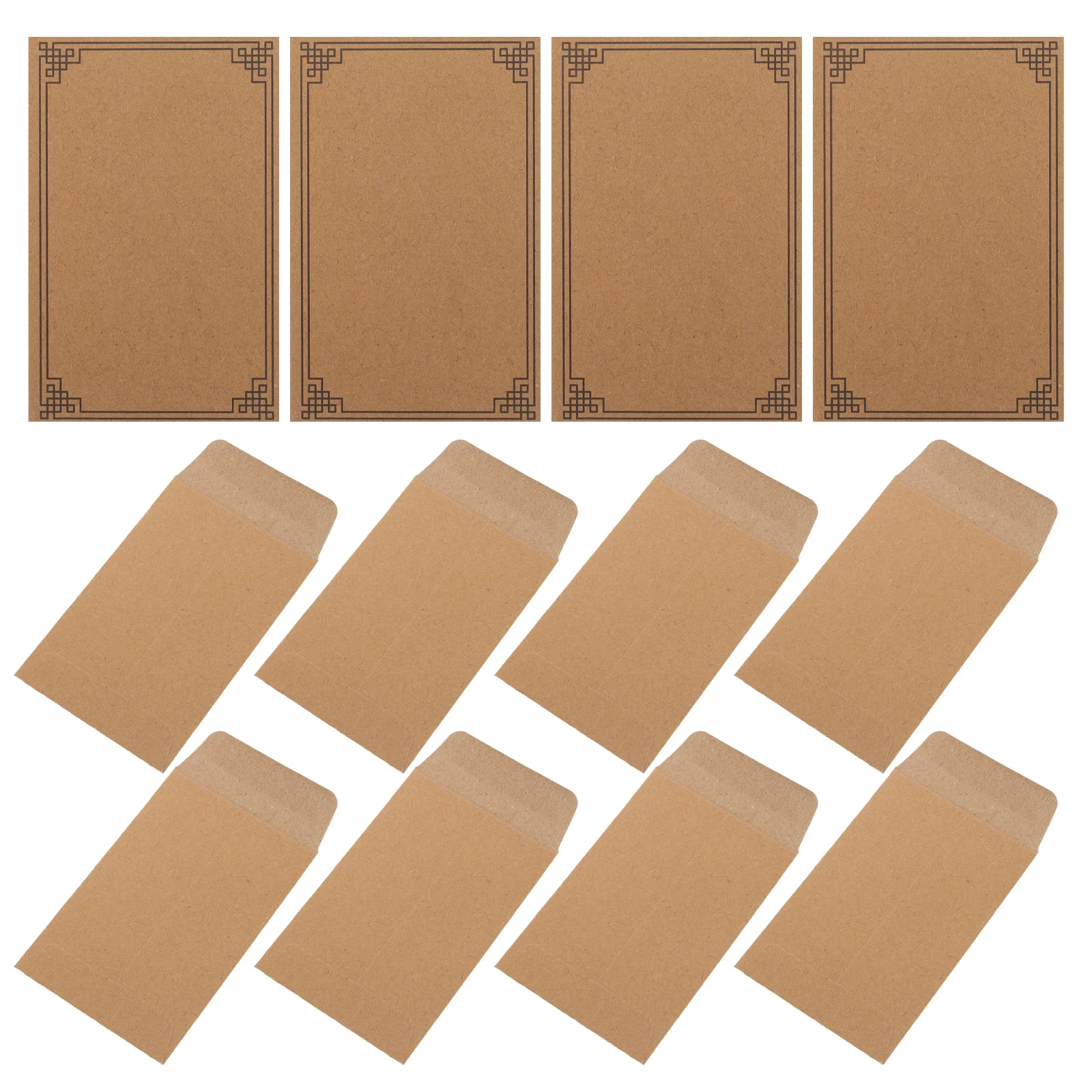 

100Pcs Small Kraft Envelopes for Coins Seeds Storage Vintage Paper Envelope Set for Business and Personal Finance Use
