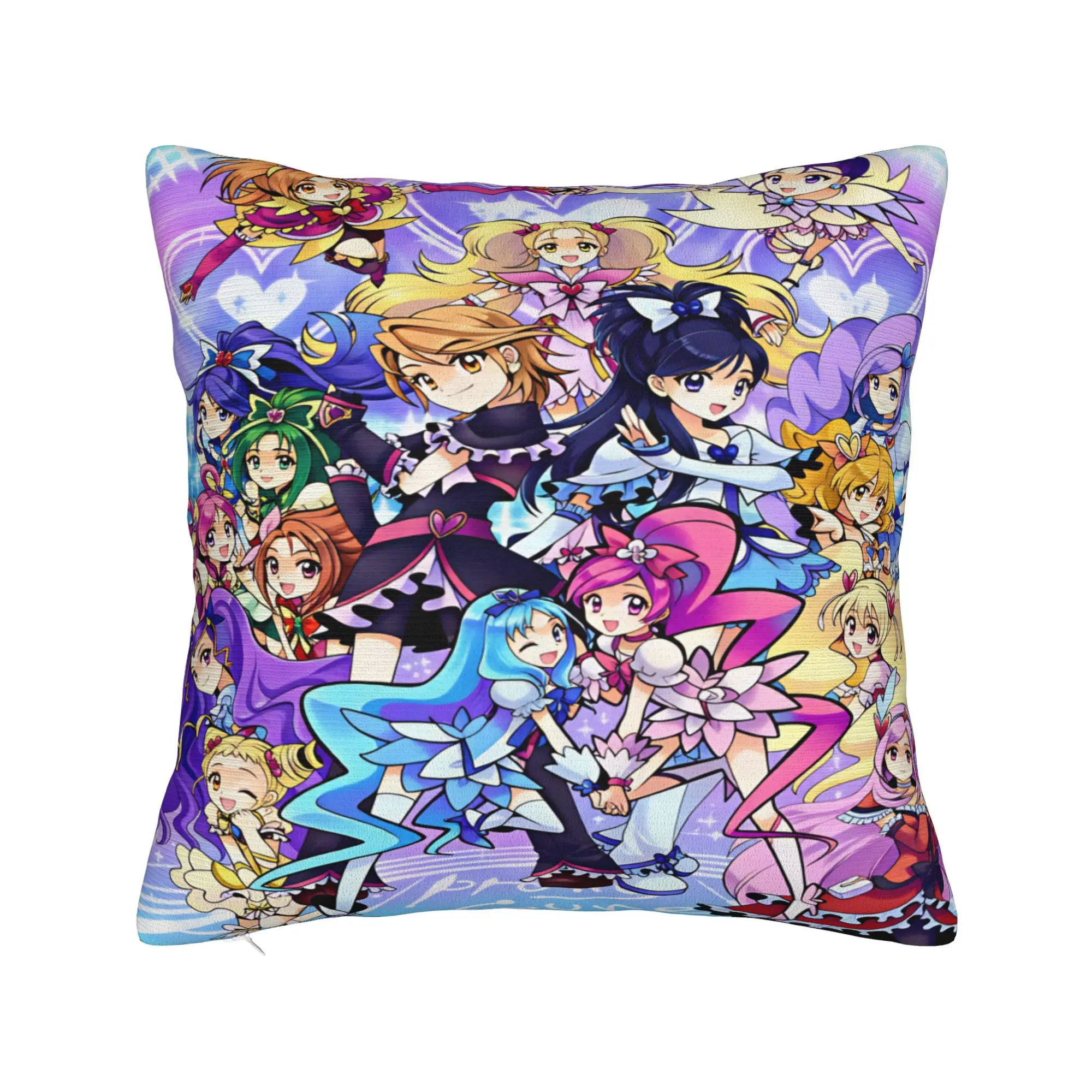 Pretty Cure  Pillow Case  Morden Pillow Cover Graphic Pillowcases For Living Room Bed Chair