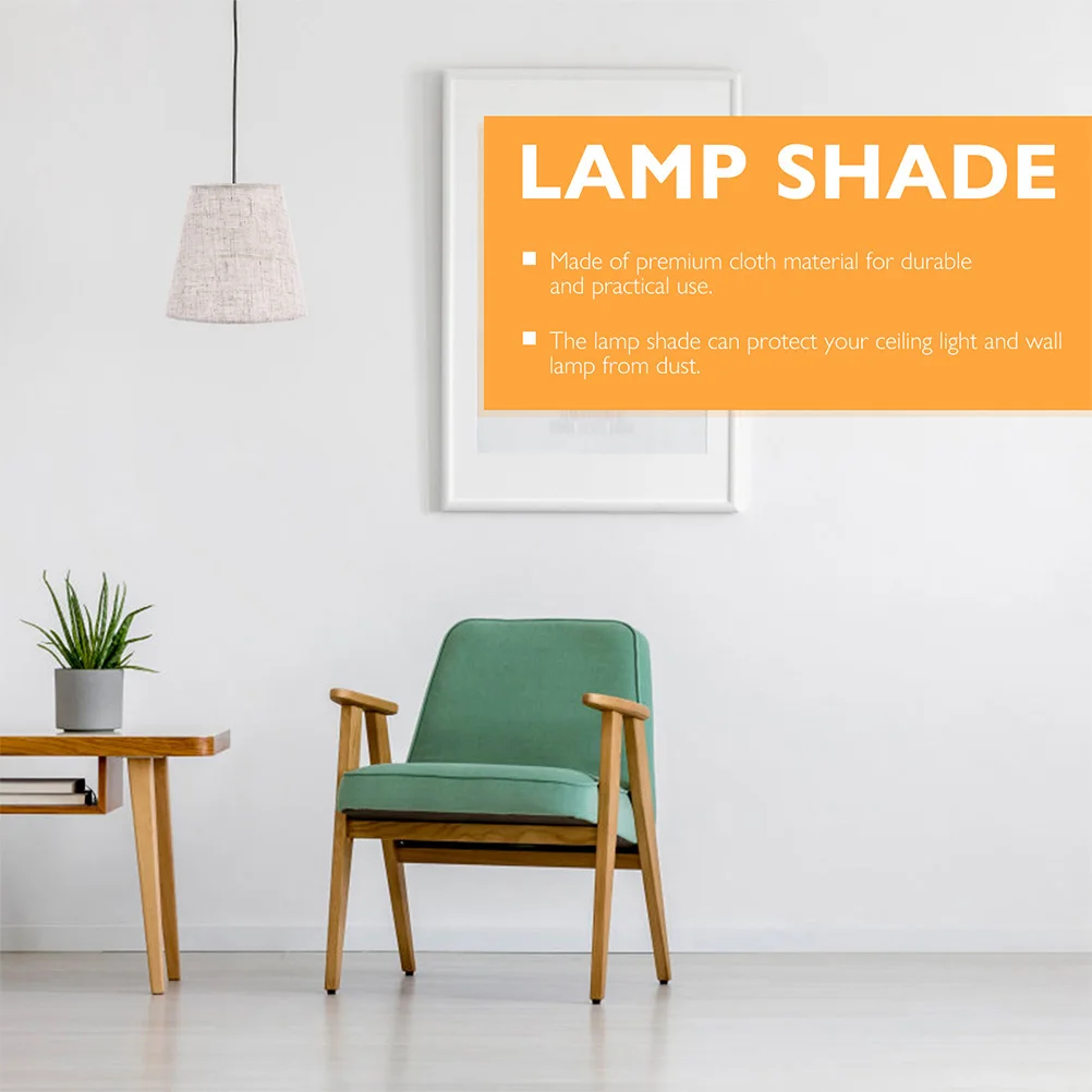 

3pcs Fabric Lampshade Table Lamp Cover Cloth Shade for Bedroom Living Room Dust Proof Warm Atmosphere Night Lamp