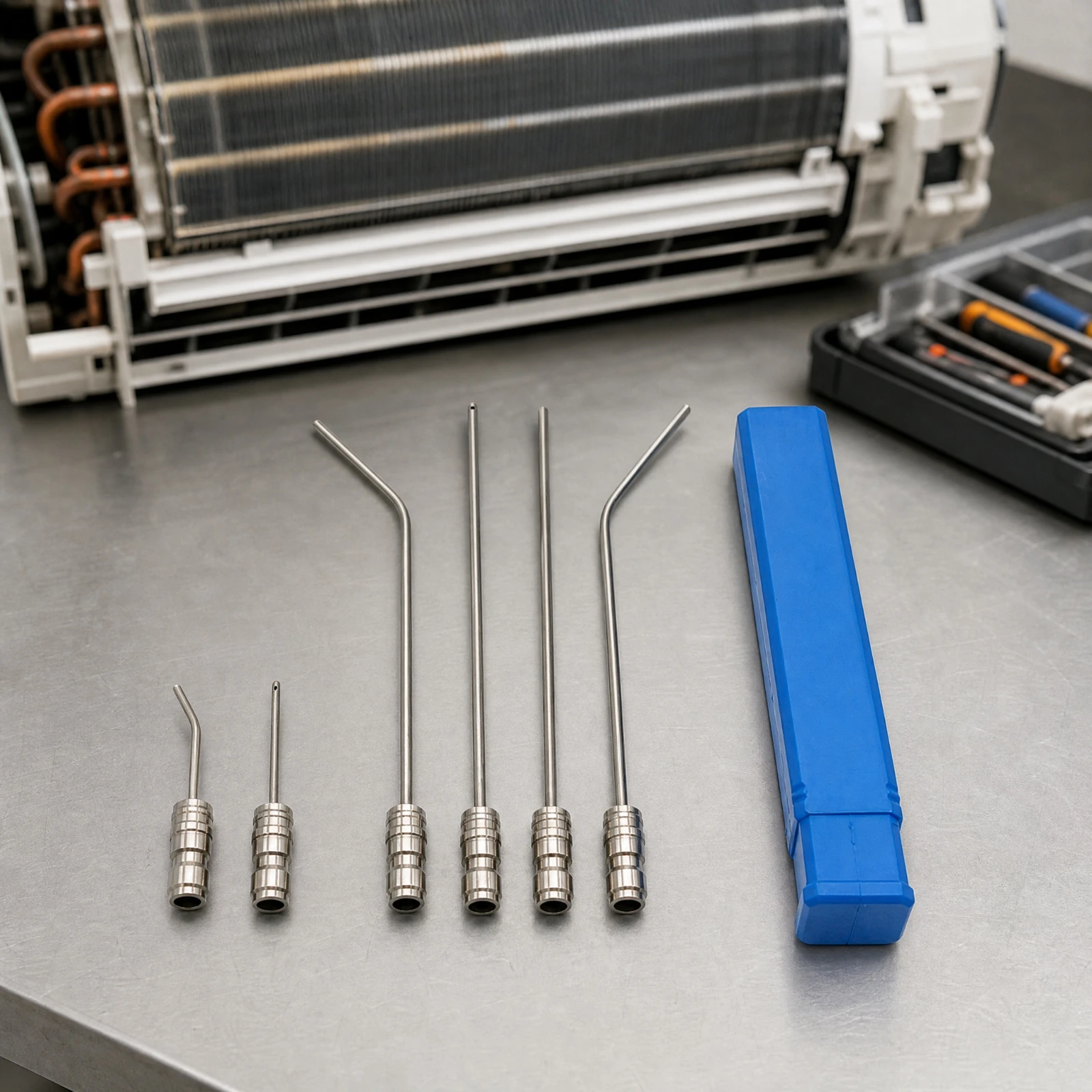 6 Pieces Cleaning Accessory Multi-Directional Angled and Straight Spray Needle Kit Pressure Washer Nozzle Kit with Quick Connect