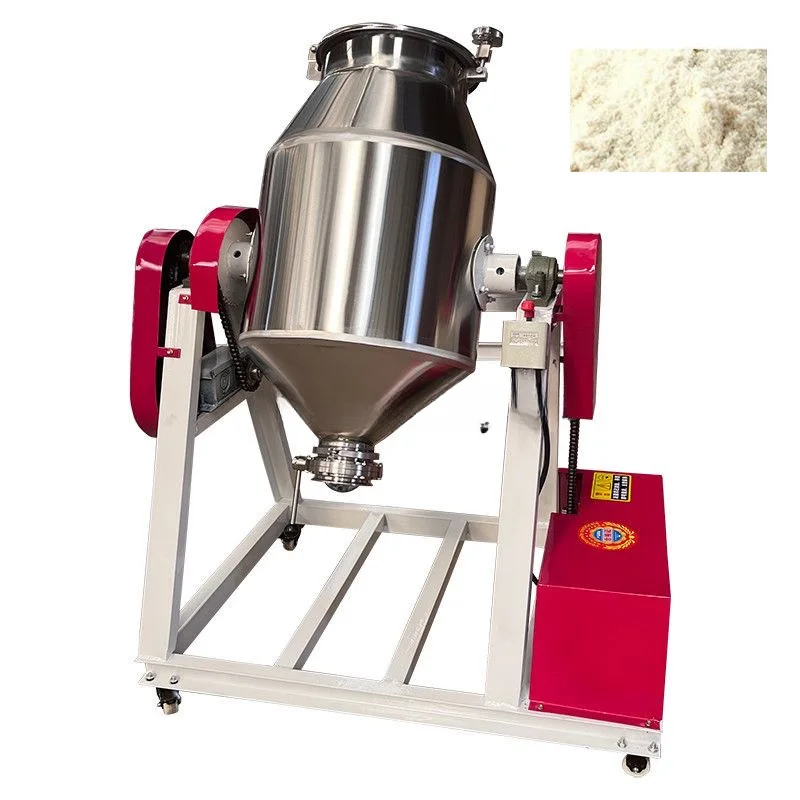 Stainless steel electric powder mixer silent laboratory blender 80L 100L powder blending mixing equipment machinery