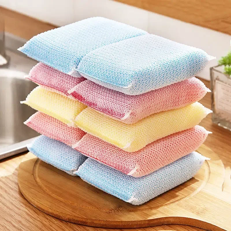 5/20Pcs Dishwashing Sponge Cleaning Thick Dishwashing Pad Kitchen Scrubbing Dishcloth Multi-Purpose Brush Dish Washing Absorbent