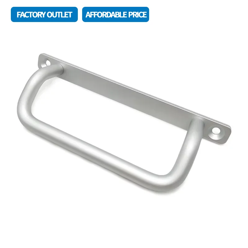 

Stainless Steel And Aluminum Alloy Handle Cabinet Doors And Drawers With Mounting Plate Corner Handles