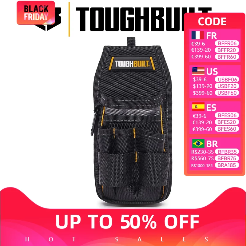 TOUGHBUILT TB-222 Multi-tool Belt Pouch Outdoor Portable Hiking Buckle Multi Waist Pack Toughbuilt Pouch Bag Accessories