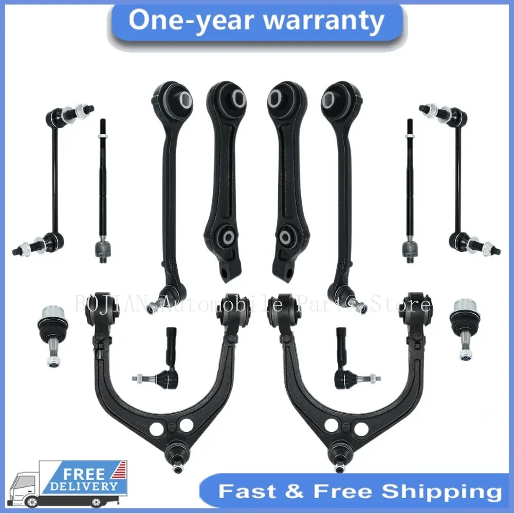 14pcs Front Upper Lower Control Arm Suspension Kit for Chrysler 300 Dodge Charger Challenger Magnum RWD 2005- 2010