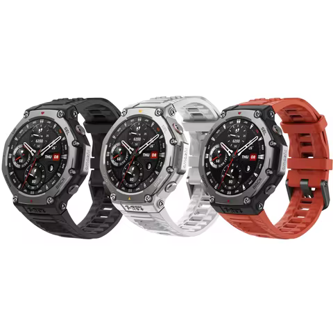 Relógio inteligente Amazfit T-rex 3 48 mm, tela de 1,5 polegadas, resistente à água até 10 atm e GPS, 170 modos de fitness/esporte, controle de voz, para Android ou iPhone