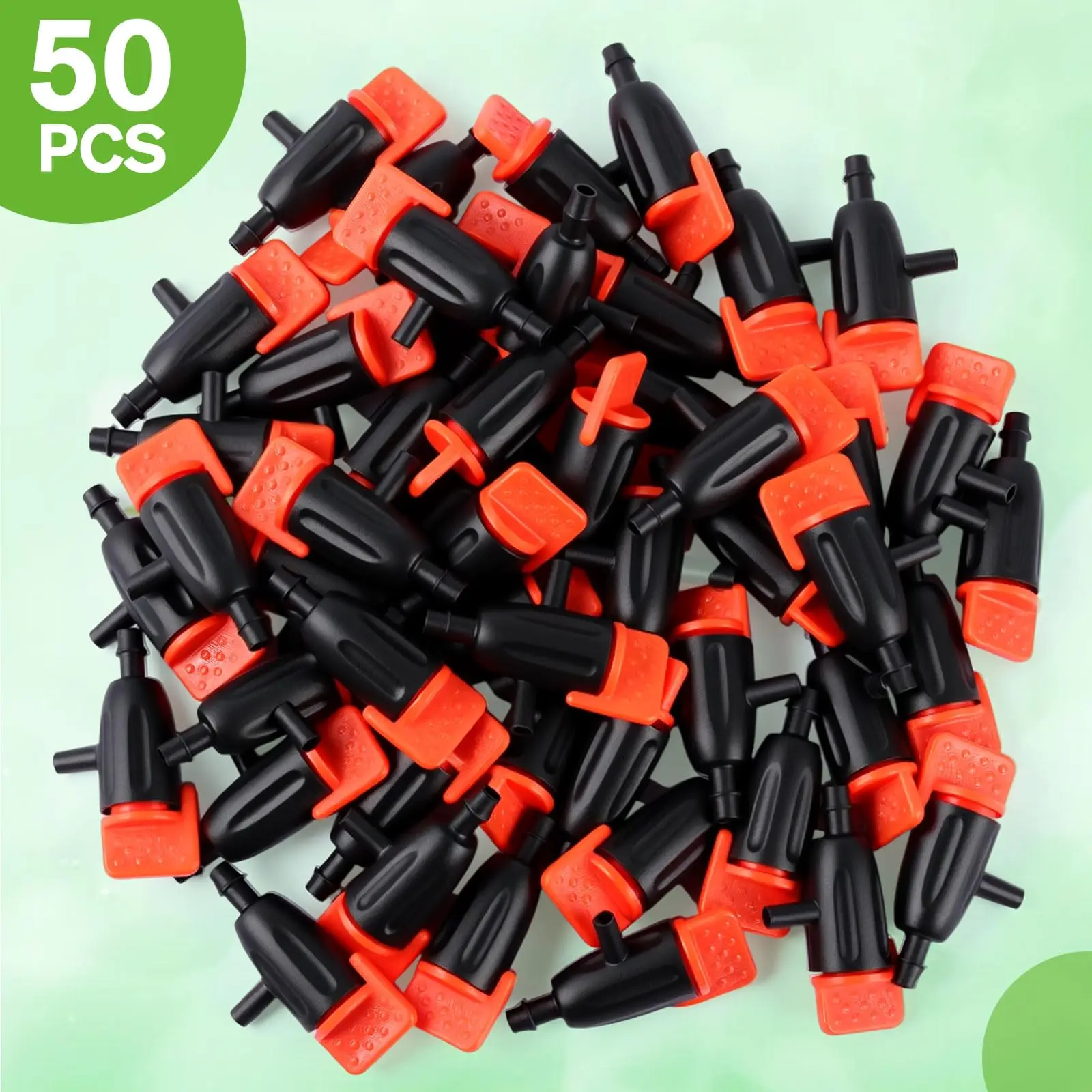 Adjustable Garden Irrigation Dripper 20 50Pcs Sprinkler for 4/7mm Hose Perfect for Home Succulents Plants Lawn Flower Bed Water view 4