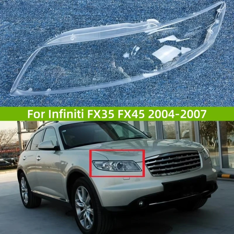 

For Infiniti FX35 FX45 2004 2005 2006 2007 Car Accessory Replace A Transparent PC Lens Headlight Car Lights Shell
