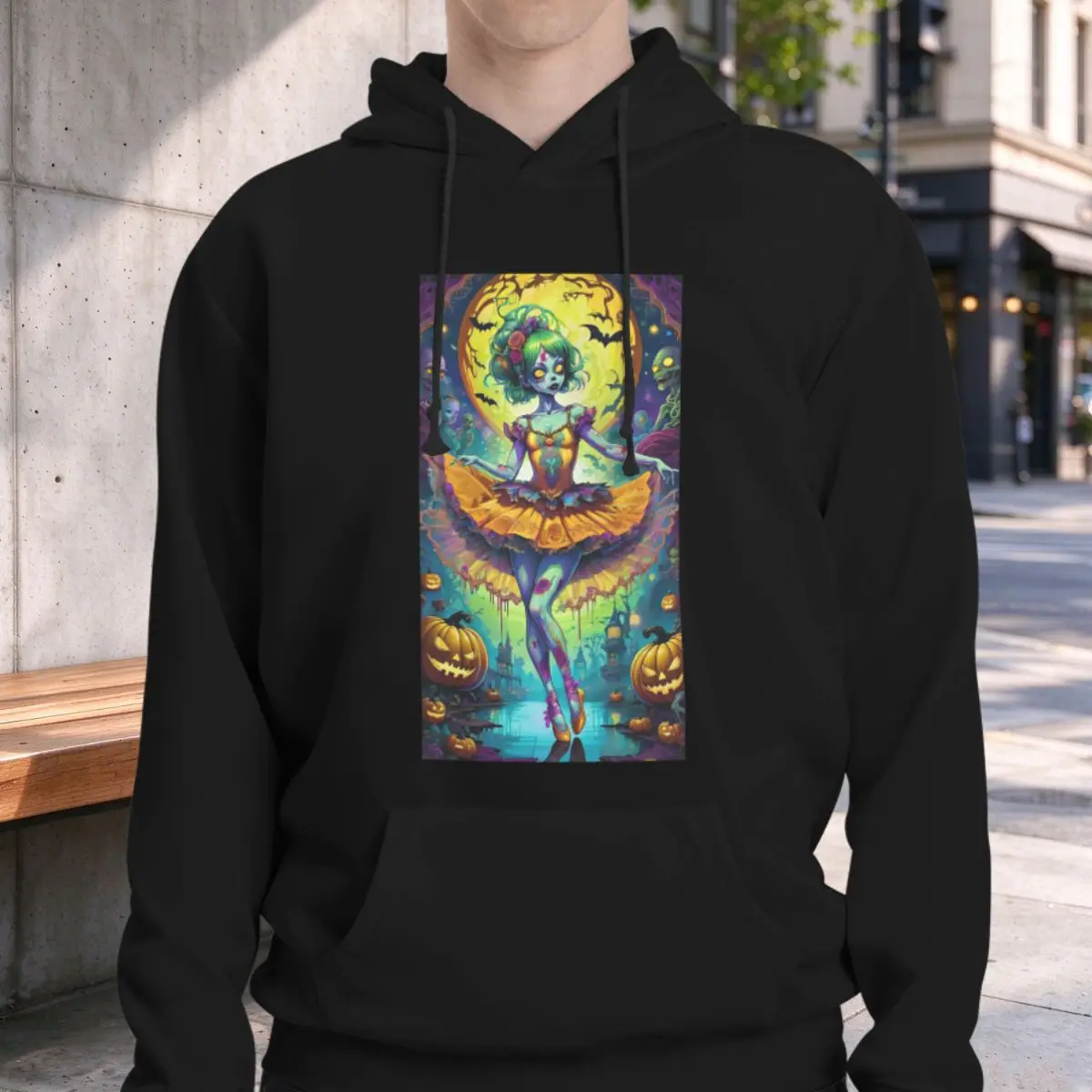 Fantasy Halloween Zombie Ballet Girl Hoodies Men's Women Casual Pullover Sweatshirt Fashion Long Sleeve Streetwear Autumn Winter