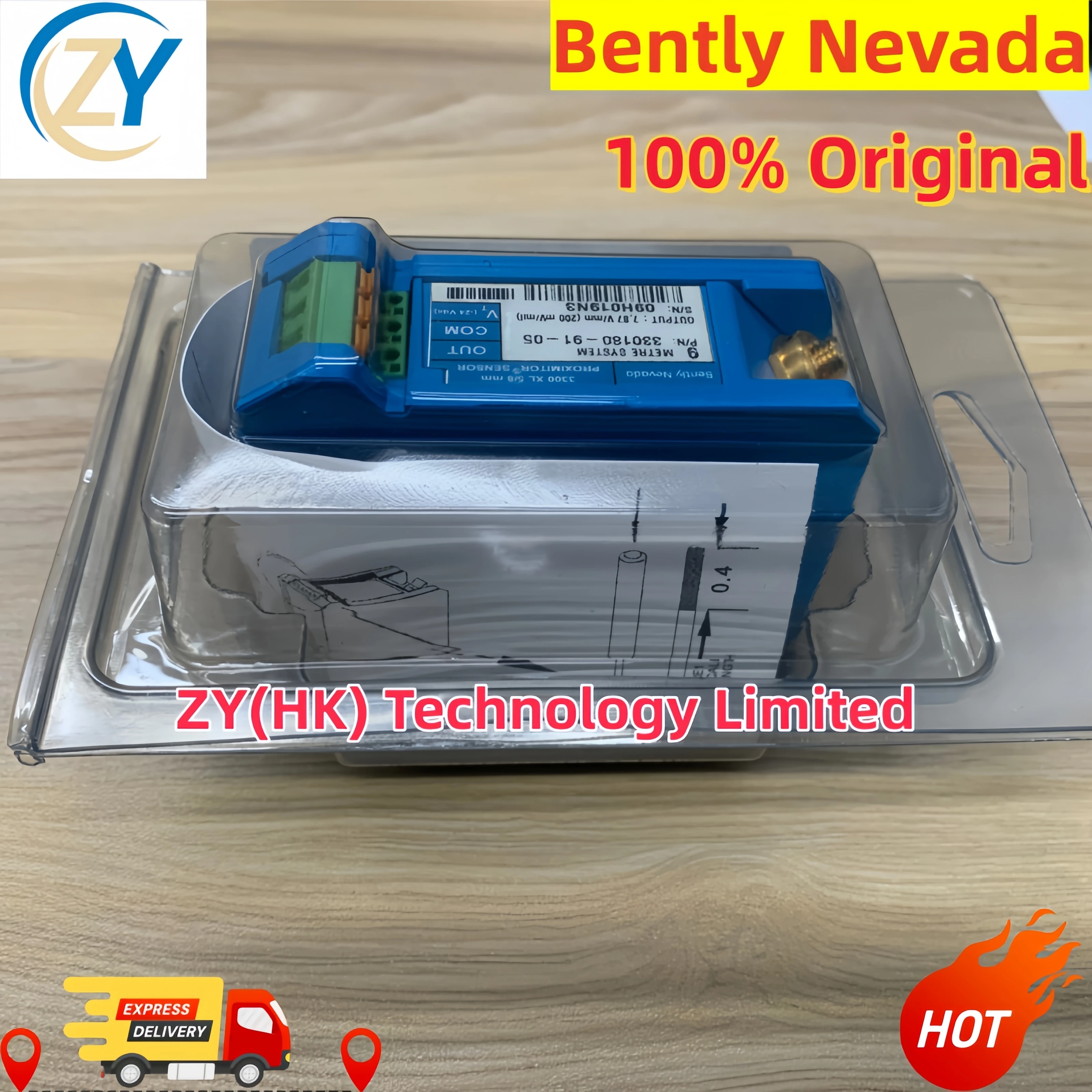 991-06-50-01-00 |   Trasmettitore di spinta Bently Nevada [Solo originale]