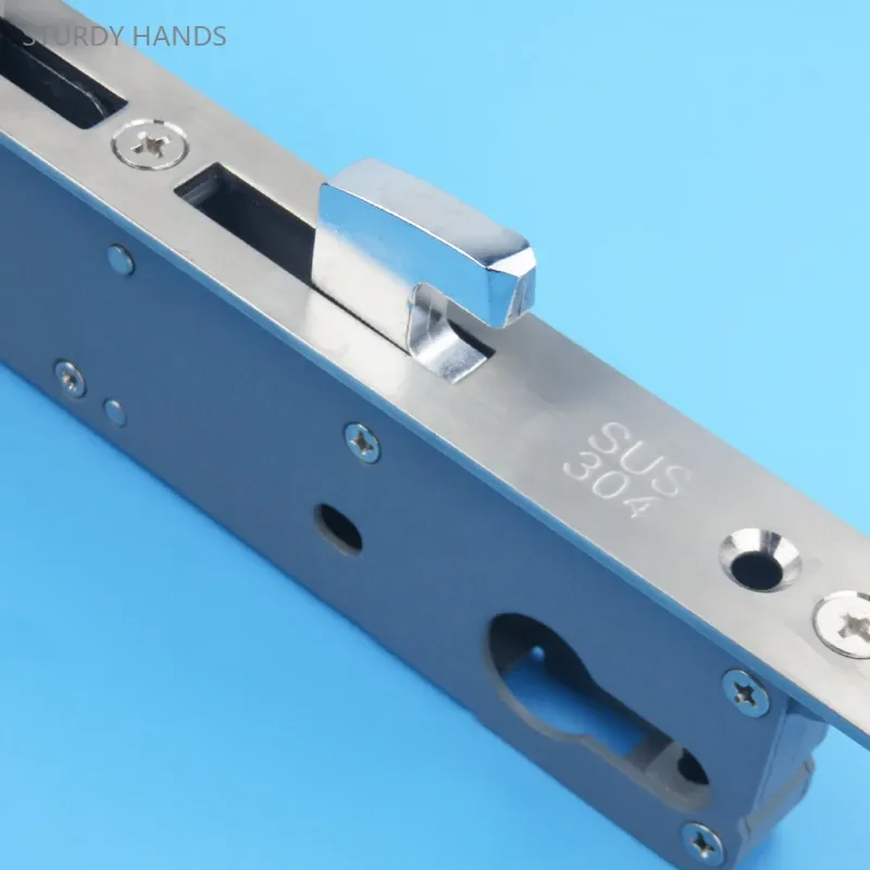 Heavy Duty Sliding Door Hook Lock Aluminum Alloy Sliding Balcony Glass Door Double Hook Lock Body Wooden Door Hardware