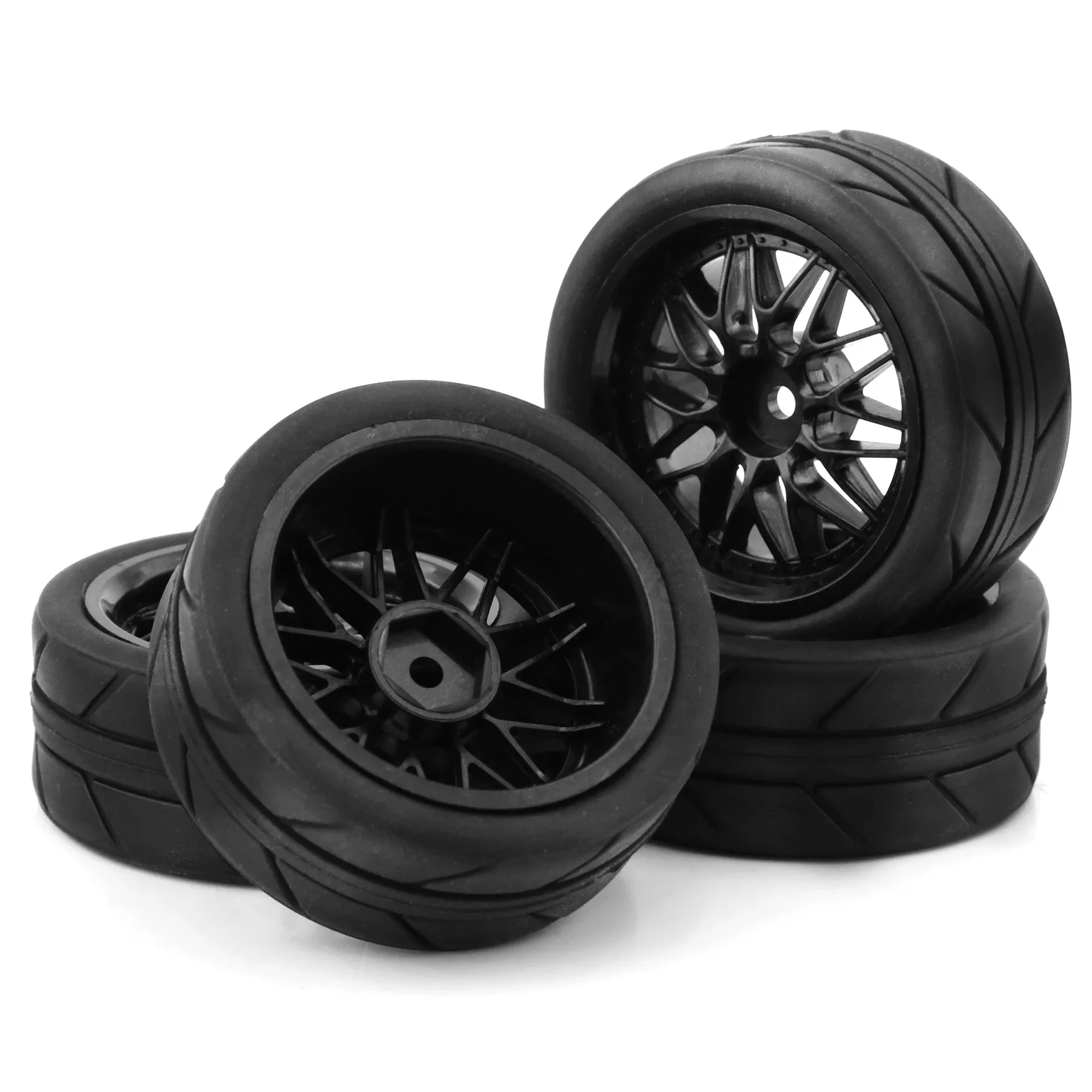 Pneumatici 1/10 RC 65mm - Pneumatici da corsa con deriva ad alto impugnatura per Tamiya TT01 TT02, HSP 94123, Kyosho FW06, D4D3 Touring Car
