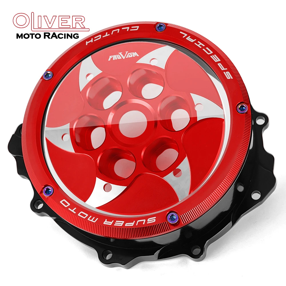 For MV Agusta Clear Clutch Cover Brutale 800 Rosso Dragster 800 Rosso Turismo Veloce 800 Lusso Engine Guard Protection