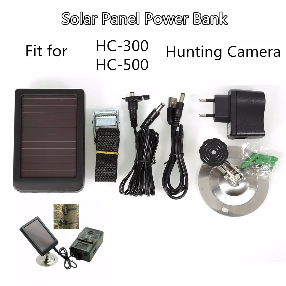 Photo-Traps Hunting Camera Battery Solar Panel Charger External Solar Power Panel  for HC900 HC801 HC300 HC550 Trail Camera