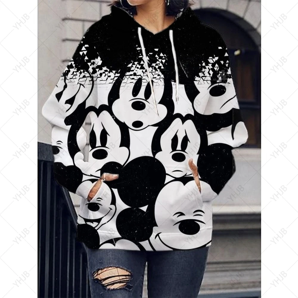 Disney-Mickey Mouse for Women, Female Anime, Harajuku, Outdoors, Anime, Clothes