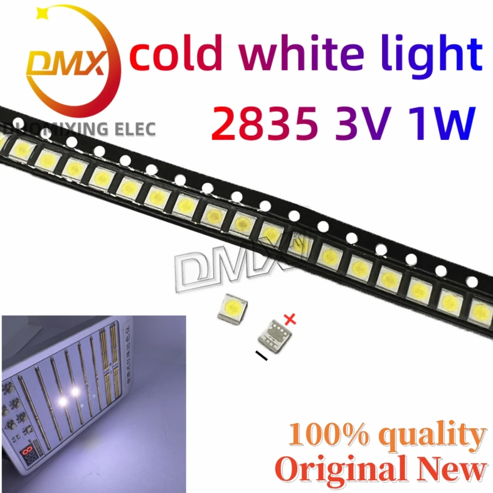 1000pcs/Lot Original For SEOUL LED LCD TV backlight lamp beads lens 1W 3v 3528 2835 cool white light bead