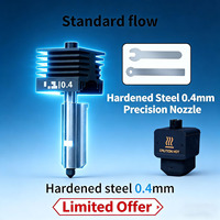 Bambu H2D A1/A1mini 3D Printer H2D H2S H2C Hotend Kit High-Quality with Interchangeable Nozzles 0.2/0.4/0.6/0.8mm Hardened Steel