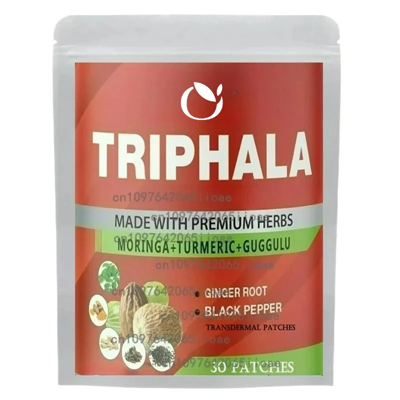 

30 пластырей, органические пасты Triphala-5000 мкг (сила) с очищающей и иммунной системой толстой кости, транспарительные пластыри
