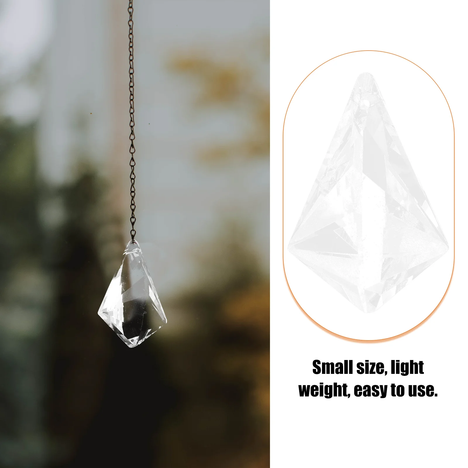 

6Pcs Crystal Hanging Pendant Small Lightweight Chandelier Prisms Decorative Ornaments for Wedding Birthday Christmas Lamp