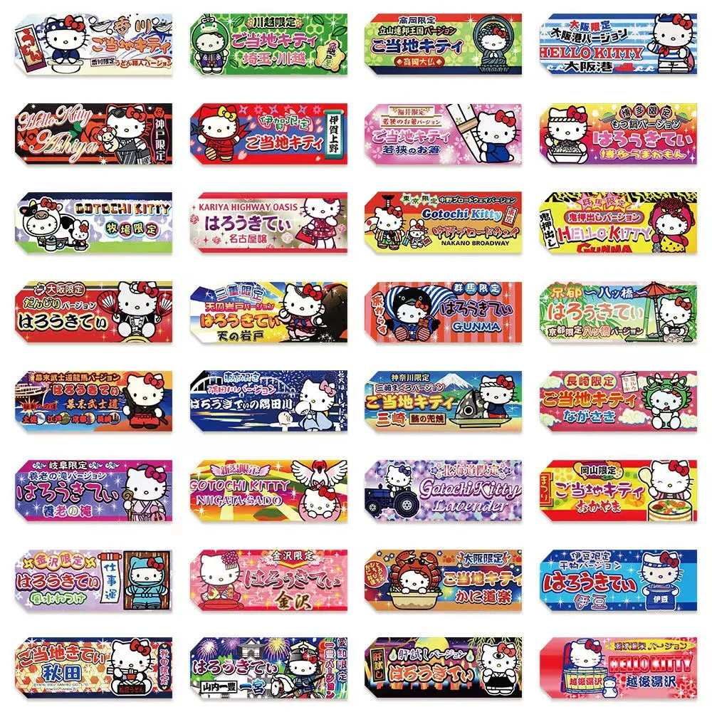 50PCS Sanrio Mixed Stickers Cute Hello Kitty Stickers HelloKitty Decals DIY Phone Luggage Laptop Guitar Sticker Kids Toy Gifts