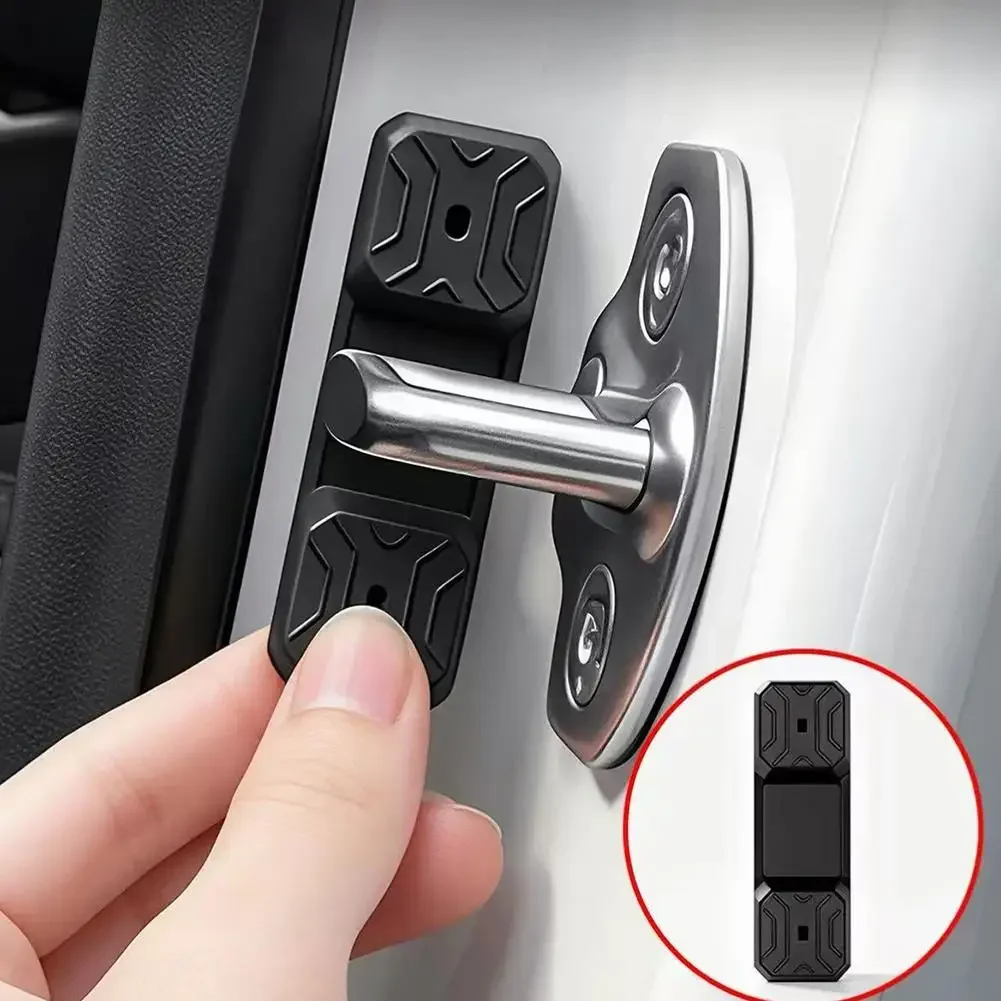 4Pcs Magnetic Silicone Car Door Latch Buffer Shock Pad For Renault Clio Megane Trafic Captur Master Logan Kangoo Duster