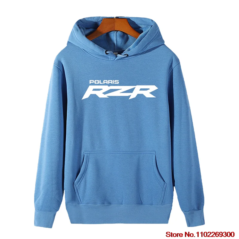 Polaris Rzr Graphic Hooded Sweatshirts Polaris Off Road High Quality Unisex Cotton Thick Sweater Hoodie Winter Men's Sportswear