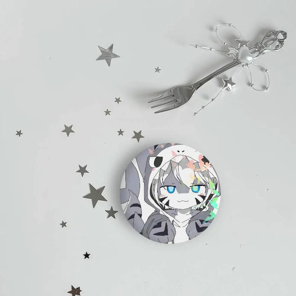 Changed Puro Game furry Shark cat Laser Badge Pins Handmade Brooches for Backpack Gifts Bag Decor Fans Collect view 4