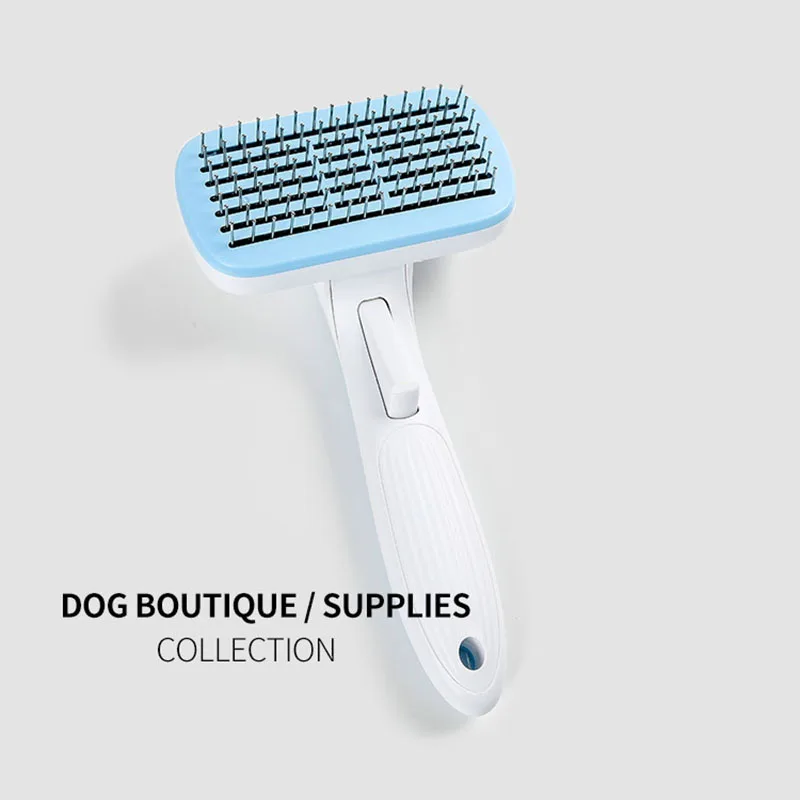 Cat Brush Grooming Brush For Cats Dogs Remove Hairs Removal Steel Wire Comb Massager Pet Accessories Remove Knots Tangles Easily