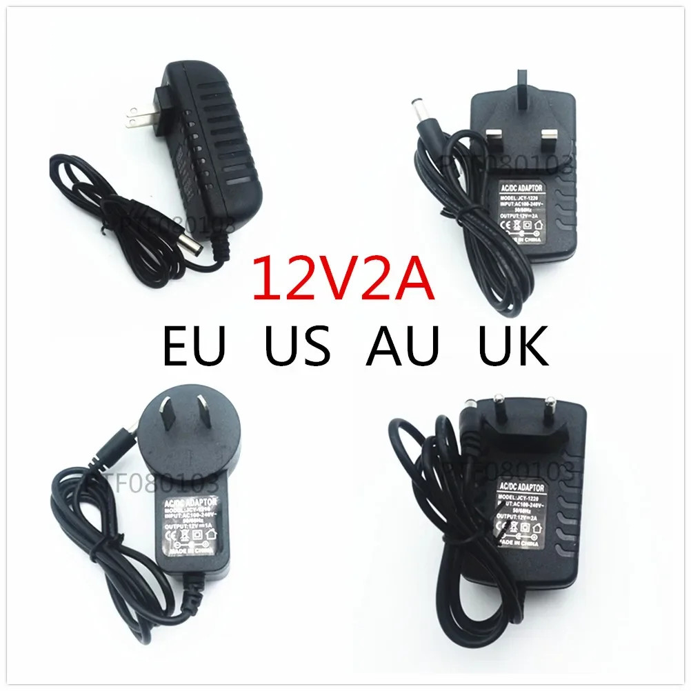 

DC 12V Power Adapter AC 110V 220V Switching Power Supply 1A 2A 3A 5A 6A For LED Strips Lights EU / US / AU / UK Plug Charger