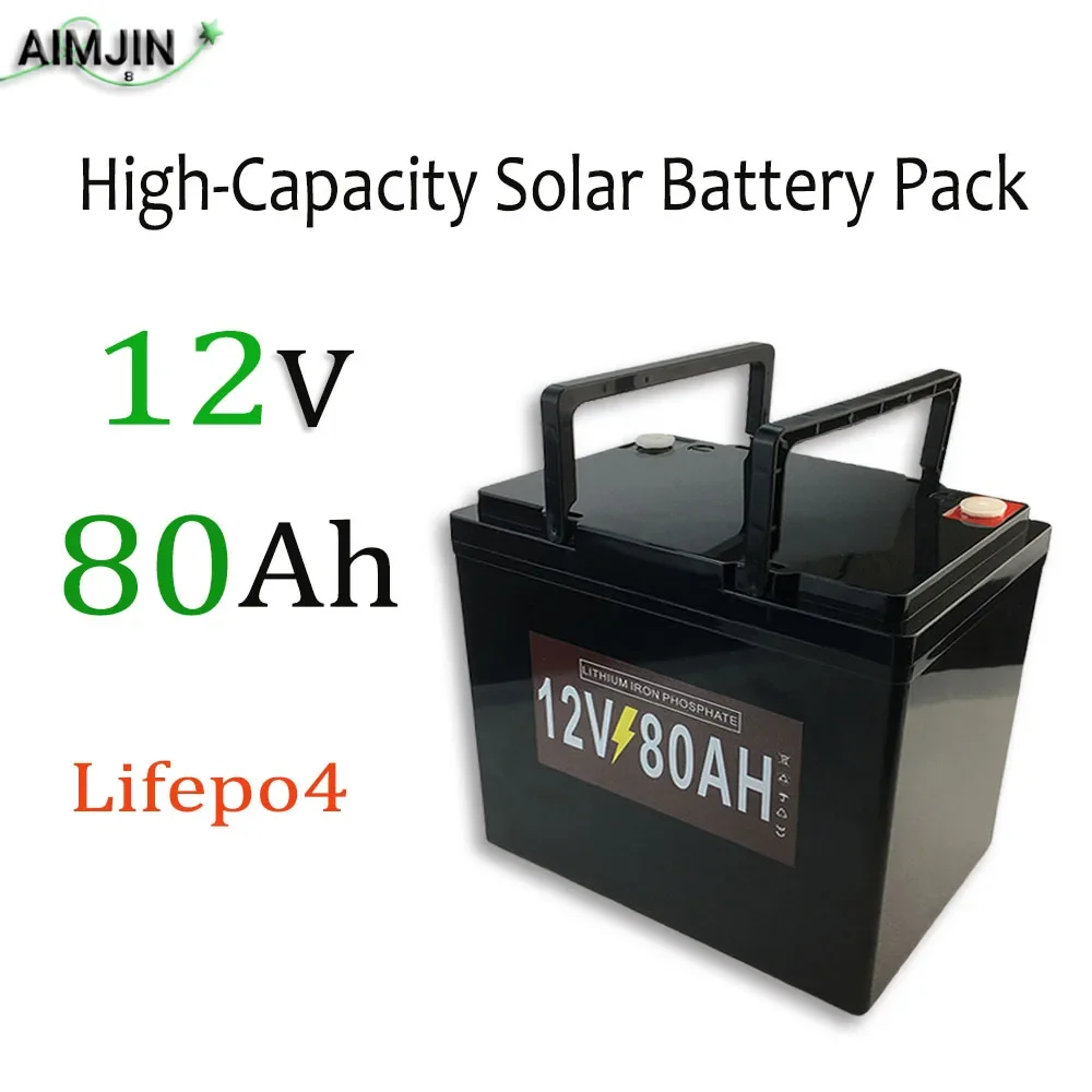 12V 80Ah Lifepo4 Rechargeable Battery Pack for Children's Toy Car, Solar Street Lights Andother Small Equipment Power Supply