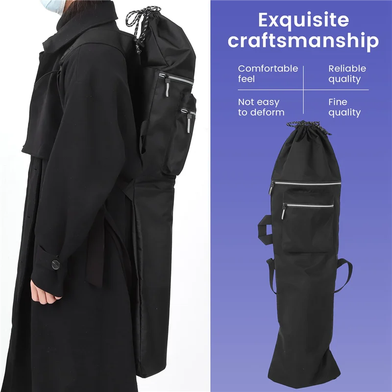 【supernew】double-rocker-skateboard-backpack-land-surfboard-bag-longboard-bag-skateboard-carry-bag-accessories