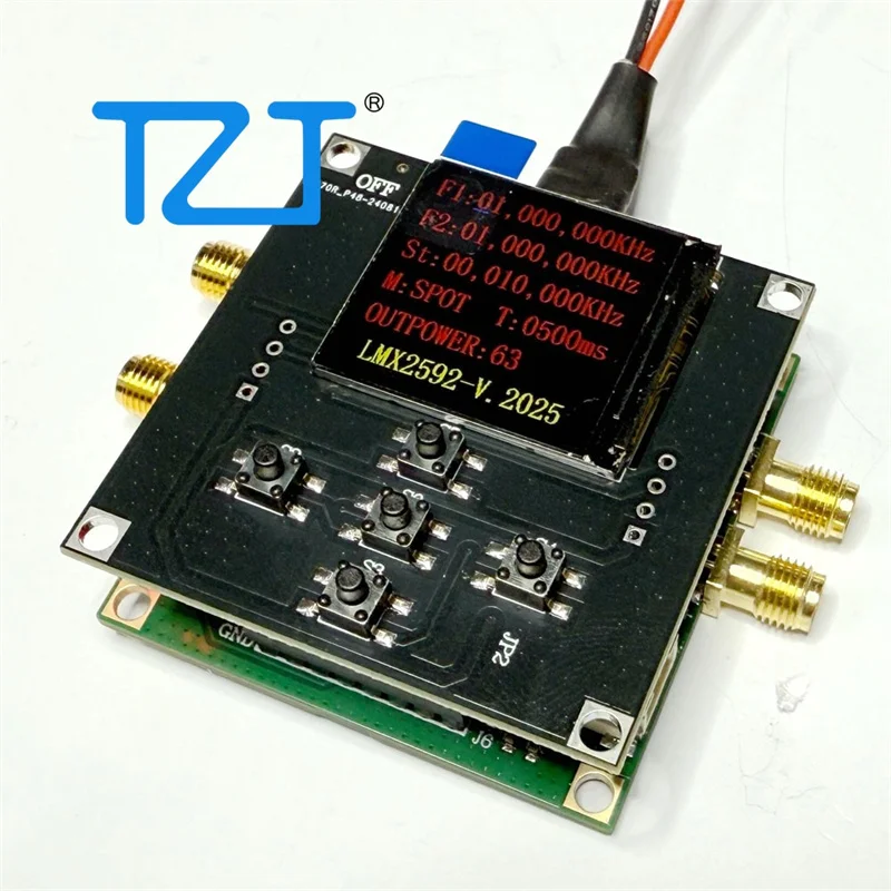 TZT LMX2592 Core Board Frequency Source Module Phase-locked Loop Low Noise 20MHz-9.8GHz Wideband Output