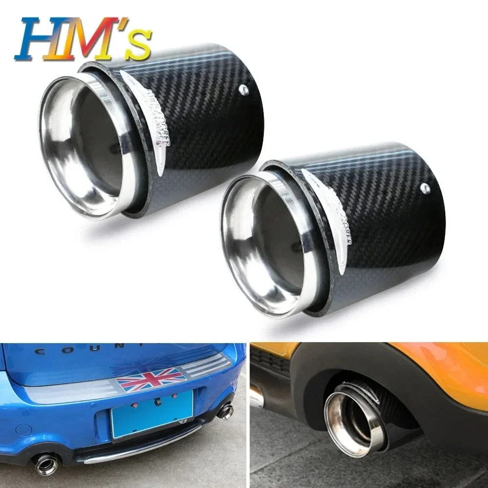 Car Accessories For MINI Cooper S JCW R55 R56 R57 R58 R59 R60 R61 F54 F56 F57 F60 1 Pcs Carbon Exhaust Muffler Tail Pipe