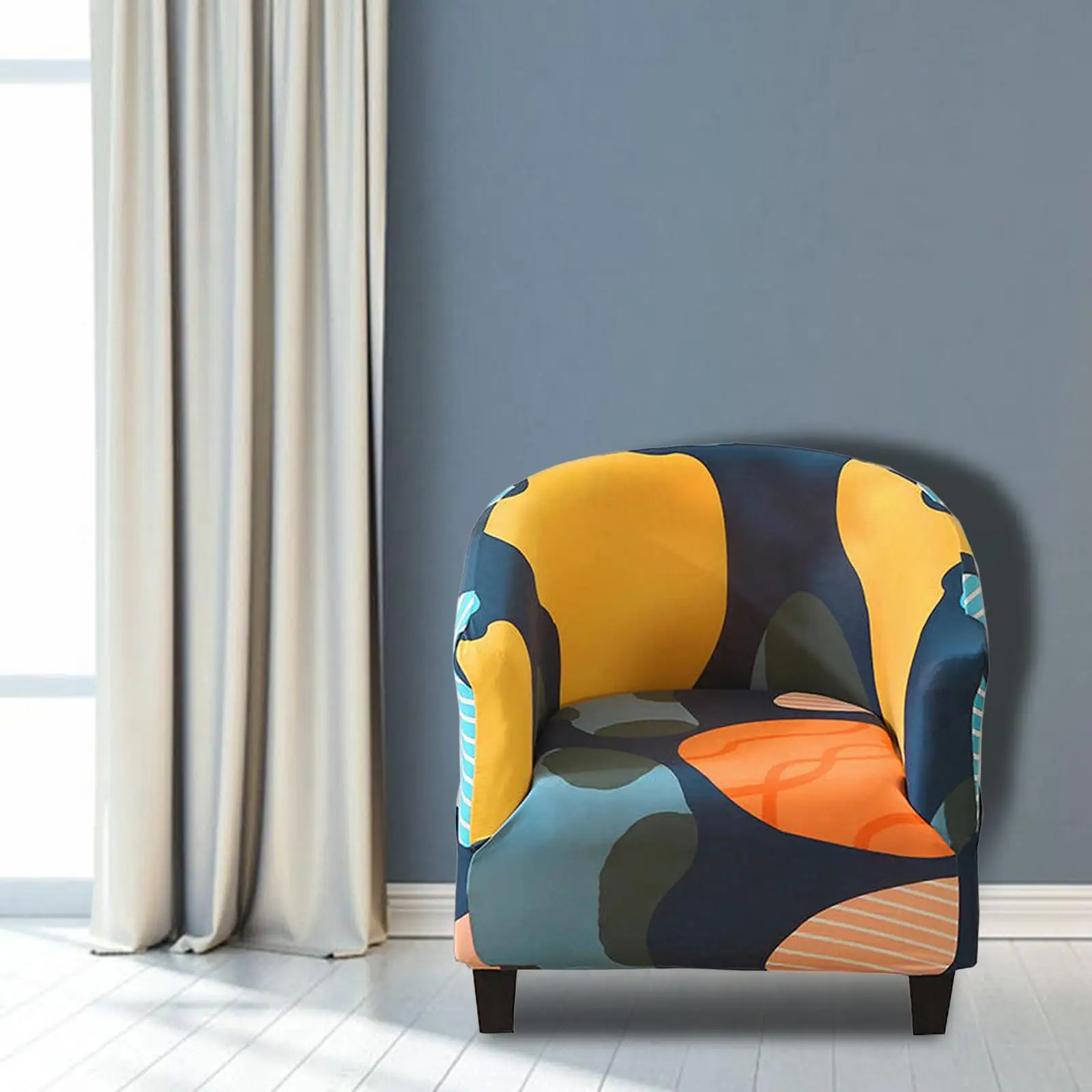 أغطية كرسي حوض مرنة ، غطاء كرسي قابل للغسل ، واقي كرسي النادي ، غلاف قابل للإزالة