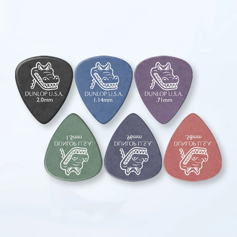 Dunlop Guitar Picks GATOR GRIP Pick Vintage Plectrum 0.58/0.71/0.96/1.14/1.50/2.0 mm Guitar Accessories